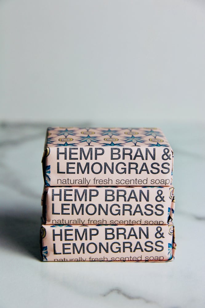 Image of Handmade Soap - Lemongrass & Hemp Bran