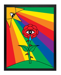 Limited Edition Print - "Spring Rose With Teardrop" with Prefab Frame