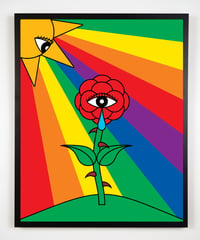 Limited Edition Print - "Spring Rose with Teardrop" with Custom Archival Frame