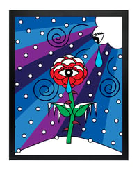 Limited Edition Print - "Winter Rose With Teardrop" with Prefab Frame