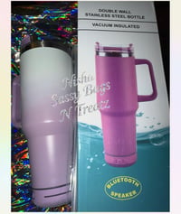 Image 3 of 40oz Light Up Tumblers with Bluetooth Speaker 