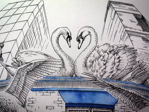 The Swan Inn - Liverpool Pub - Artwork, Illustration - markmyink
