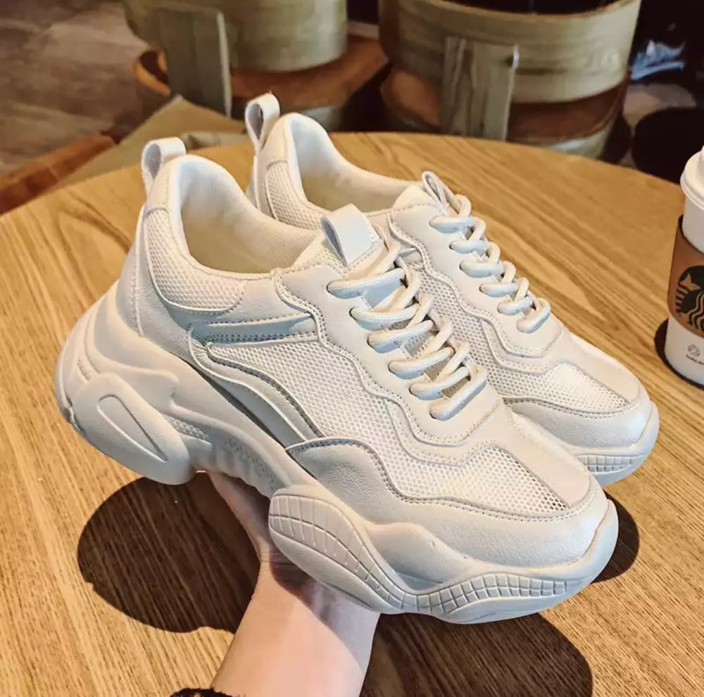 Image of Chunky white sneakers