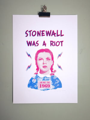 Image of STONEWALL WAS A RIOT - 50th ANNIVERSARY screenprint