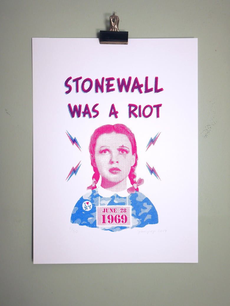 Image of STONEWALL WAS A RIOT - 50th ANNIVERSARY screenprint
