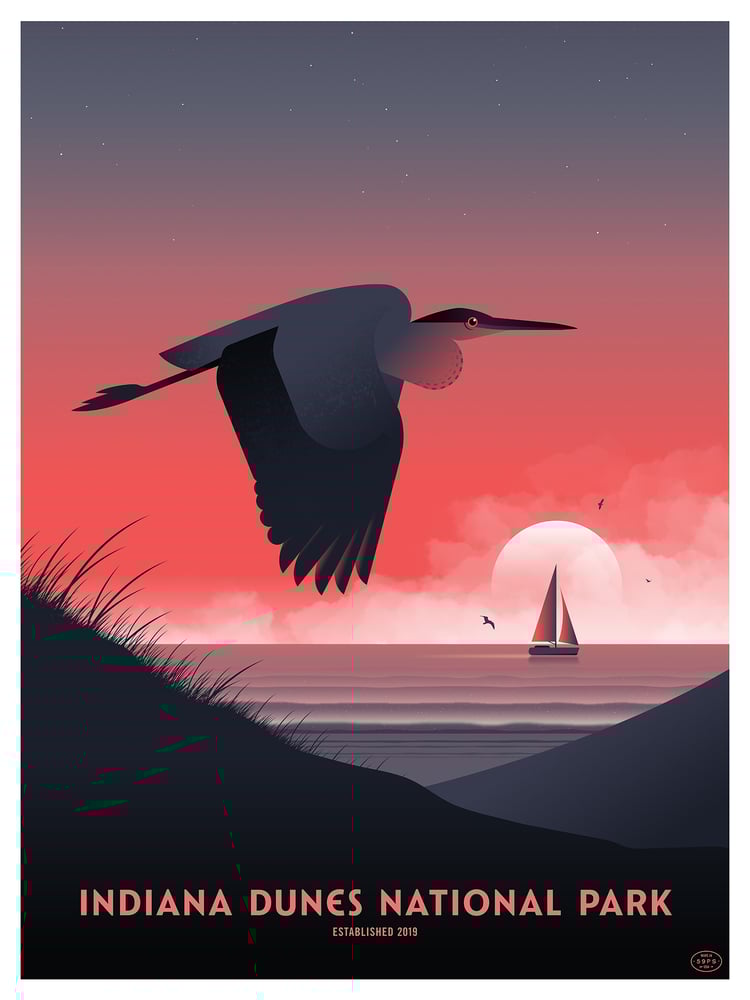 Image of Fifty-Nine Parks "Indiana Dunes"