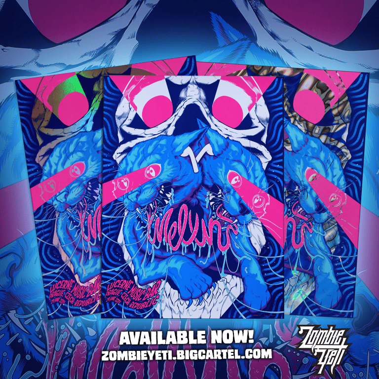 Melvins Cancelled Gig Poster S/N / Zombie Yeti