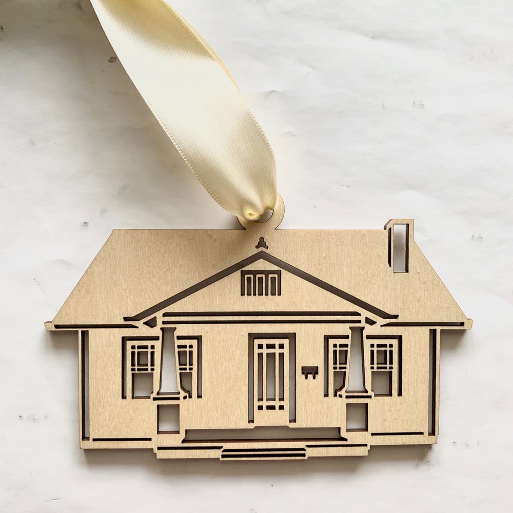 Image of Wooden or Acrylic House Portrait Ornament
