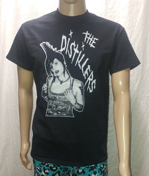 Image of The Distillers brody dalle photo black tshirt