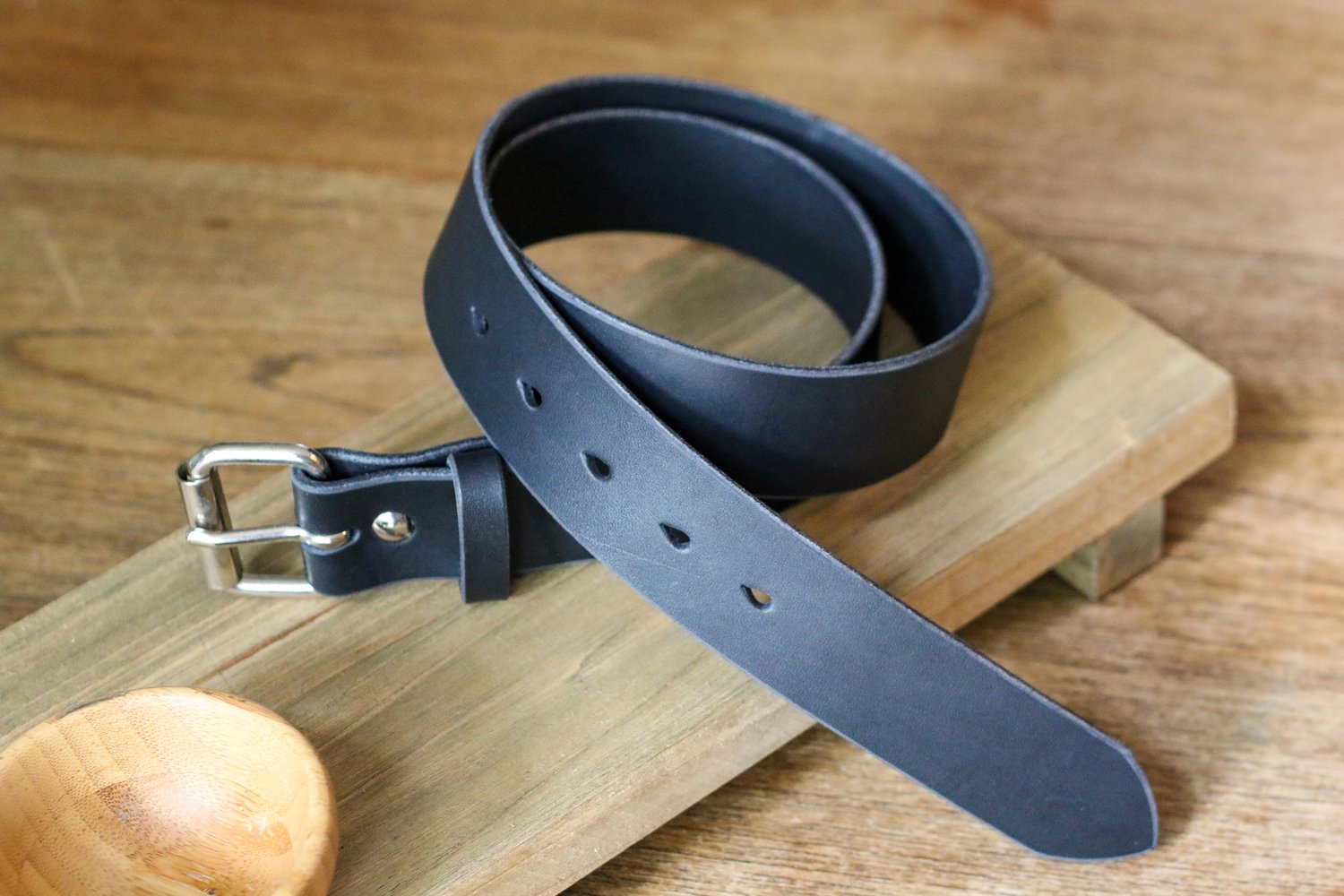 Image of Made to Measure Belt in Black Latigo