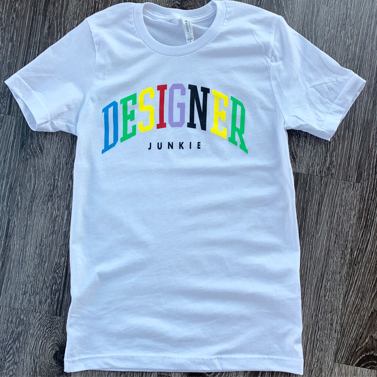 designer white tee