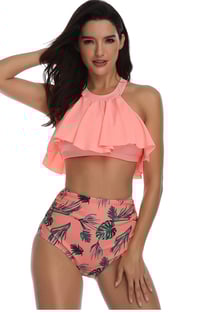 "Pink Paradise" Mommy and Me Swimsuit (Adult)