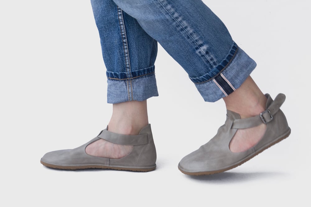 The Drifter Leather handmade shoes — Cut-Out in Quiet Grey