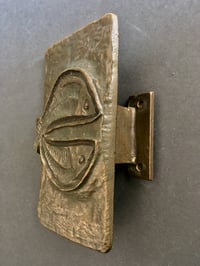 Image 2 of Set of Bronze Door Handles with Fish Design