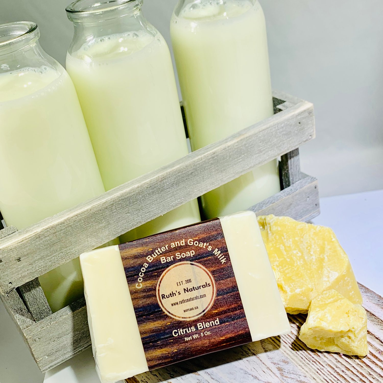 Image of Goat's Milk and Cocoa Butter Soap Bar - 5 Oz.