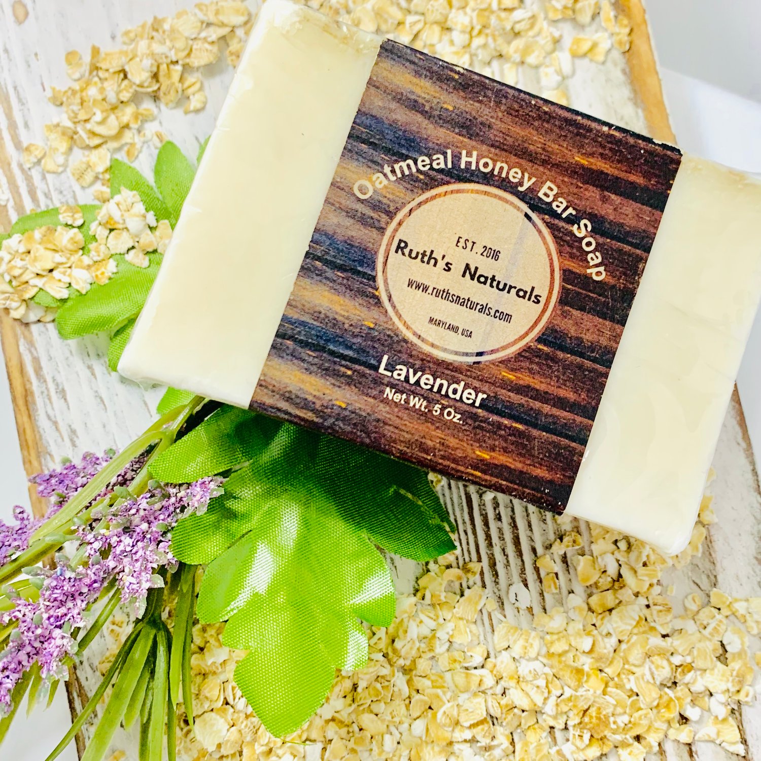 Image of Oatmeal and Honey Bar Soap - 5 Oz.