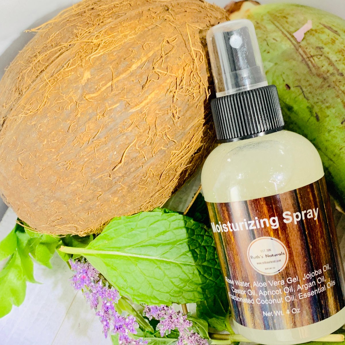 Moisturizing Hair Spray 4 Oz. Ruth's Naturals