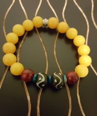 Image 2 of Gold, Red, and Teal Bracelet 