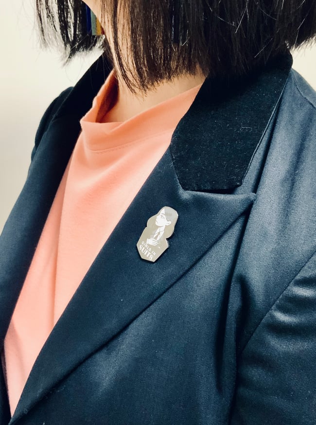 Girls In Suits Enamel Pin