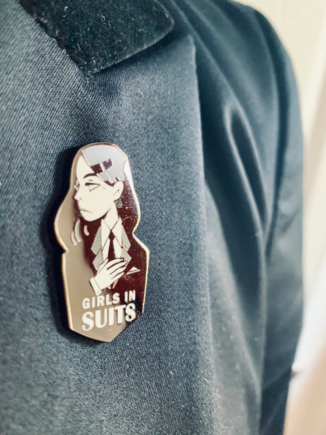 Girls In Suits Enamel Pin