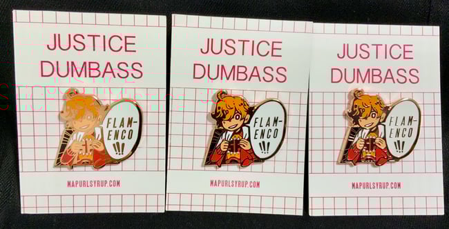 Samurai Flamenco: Justice Dumbass Enamel Pin