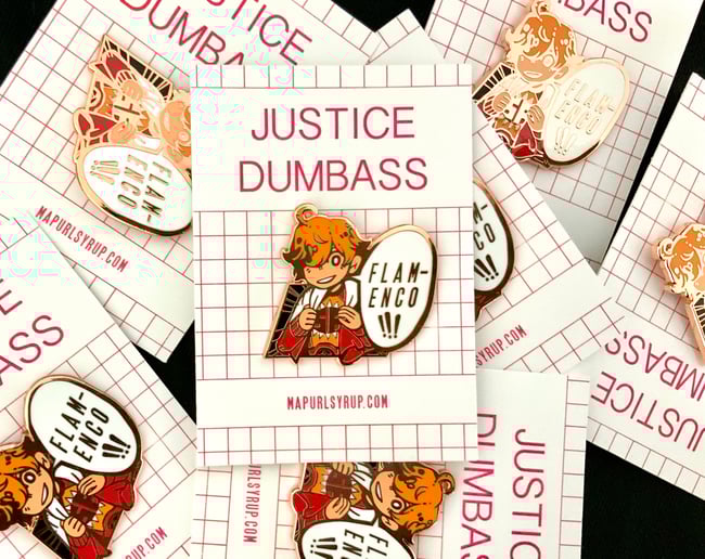Samurai Flamenco: Justice Dumbass Enamel Pin