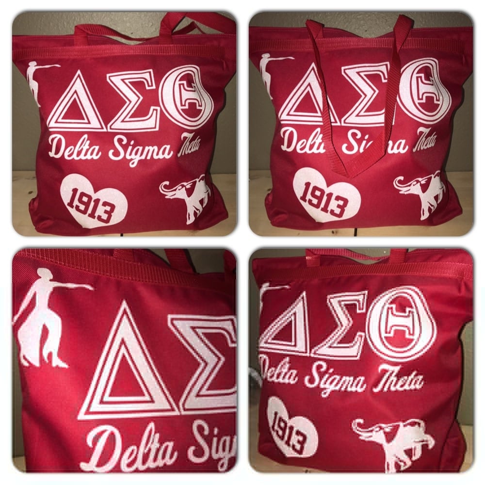 Image of Delta Sigma Theta Glam Mega Tote Bag