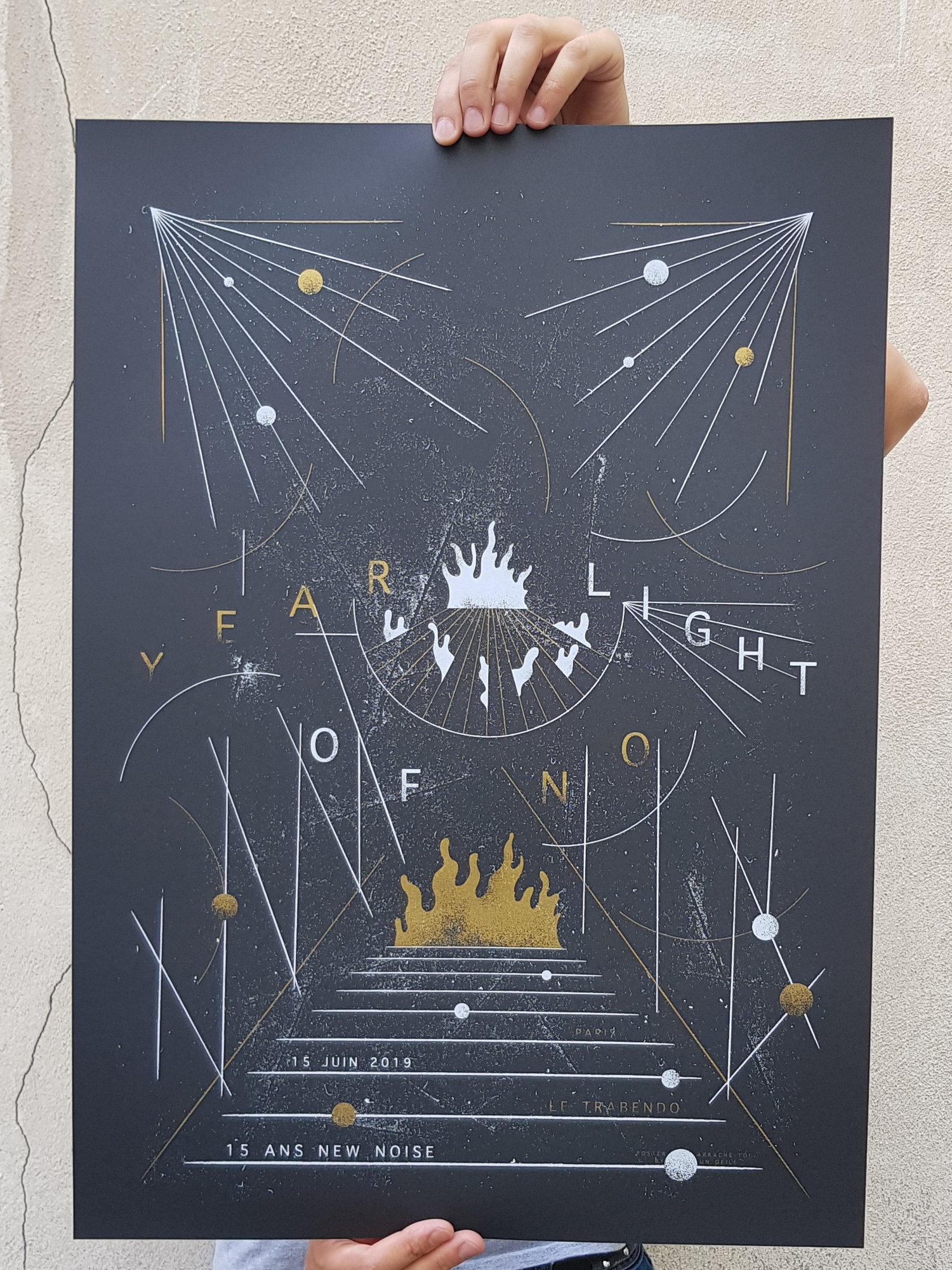 YEAR OF NO LIGHT (gig poster Paris 2019)