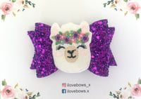 Image 3 of Llama bow holder with matching bow 