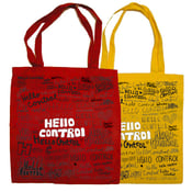 Image of Hello Control - Tote Bag (Red or Gold)