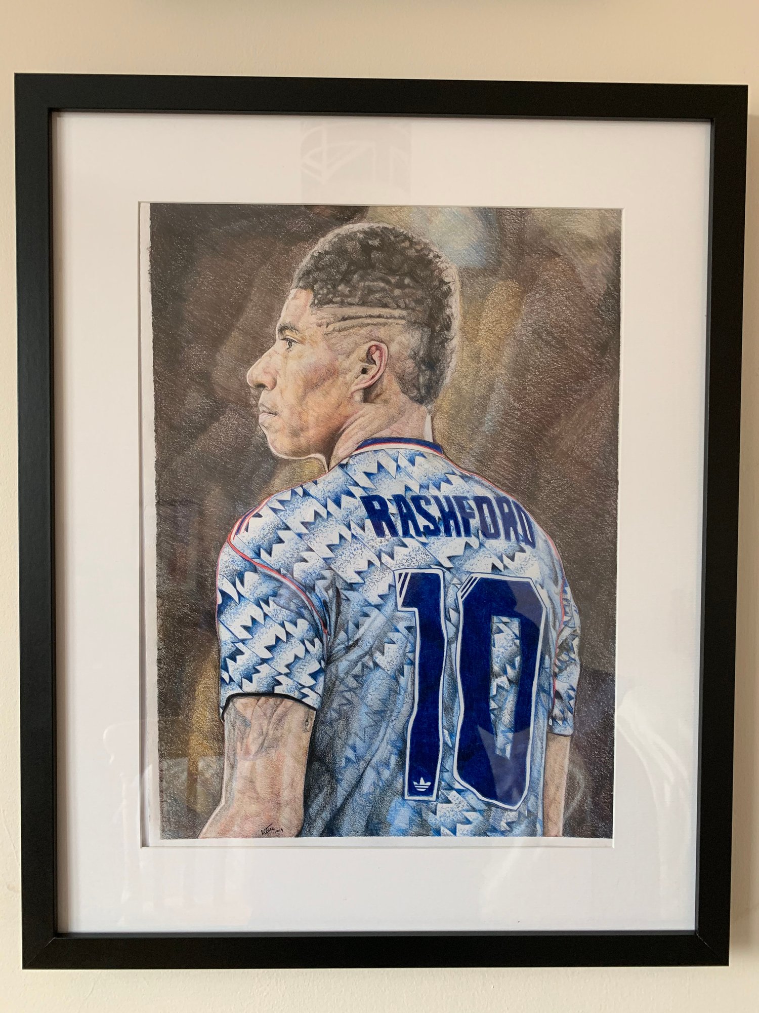 Image of Marcus Rashford Original Drawing