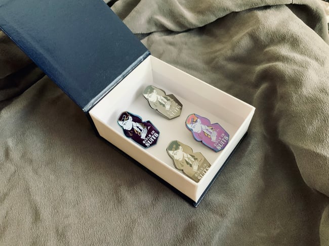 Girls In Suits Enamel Pin