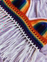 Image 4 of 🌈🦄RAINBOW UNICORN BABY CROCHET TOP🦄🌈