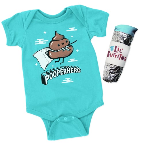 Image of Pooperhero Toddler Tee/ Baby Bodysuit
