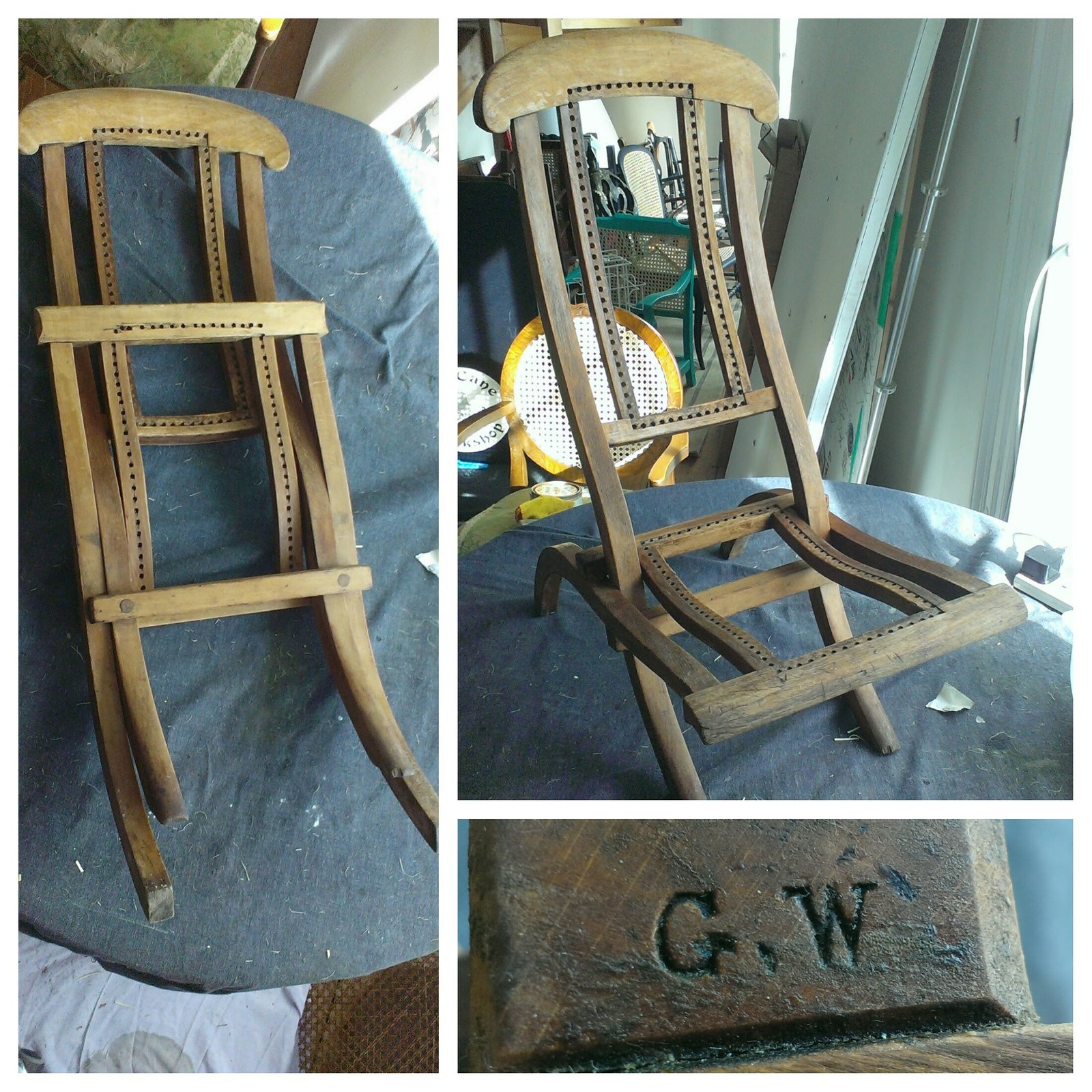 Childs Campaign Folding Chair The Cane Workshop Alston Moor