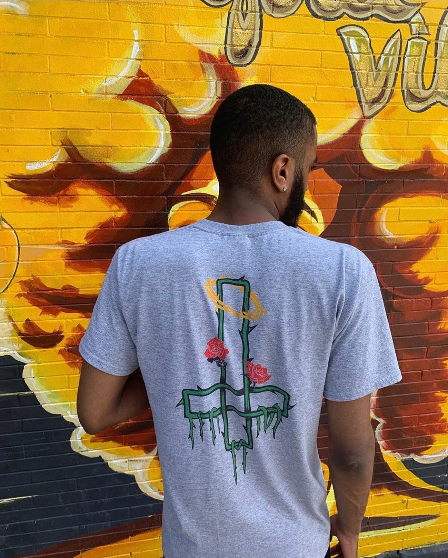 Image of Sport Grey Vines T Shirt 