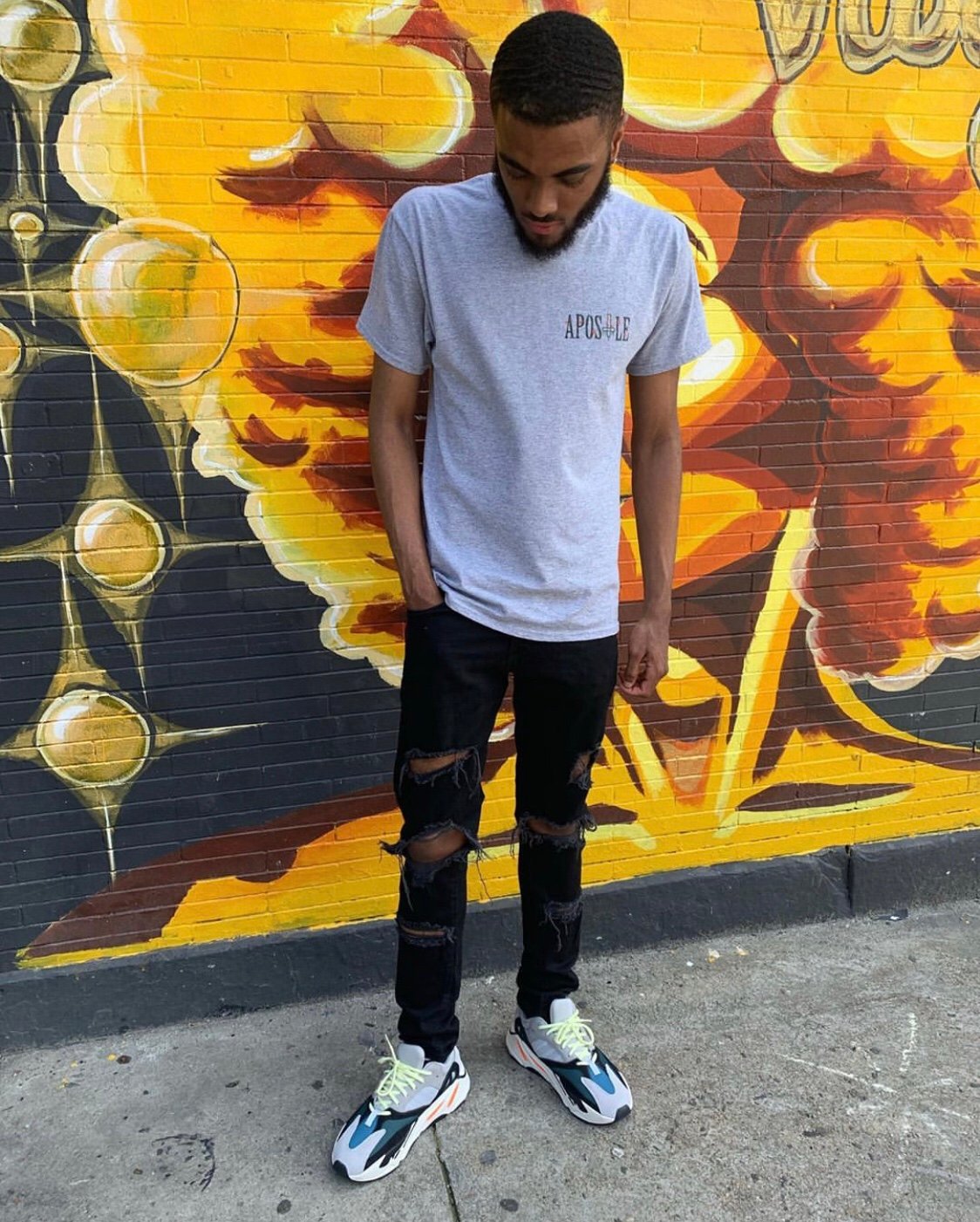 Image of Sport Grey Vines T Shirt 