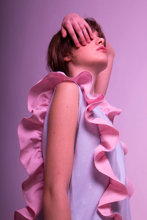 Image of Pünkösdi Rózsa Peony Dress Blue