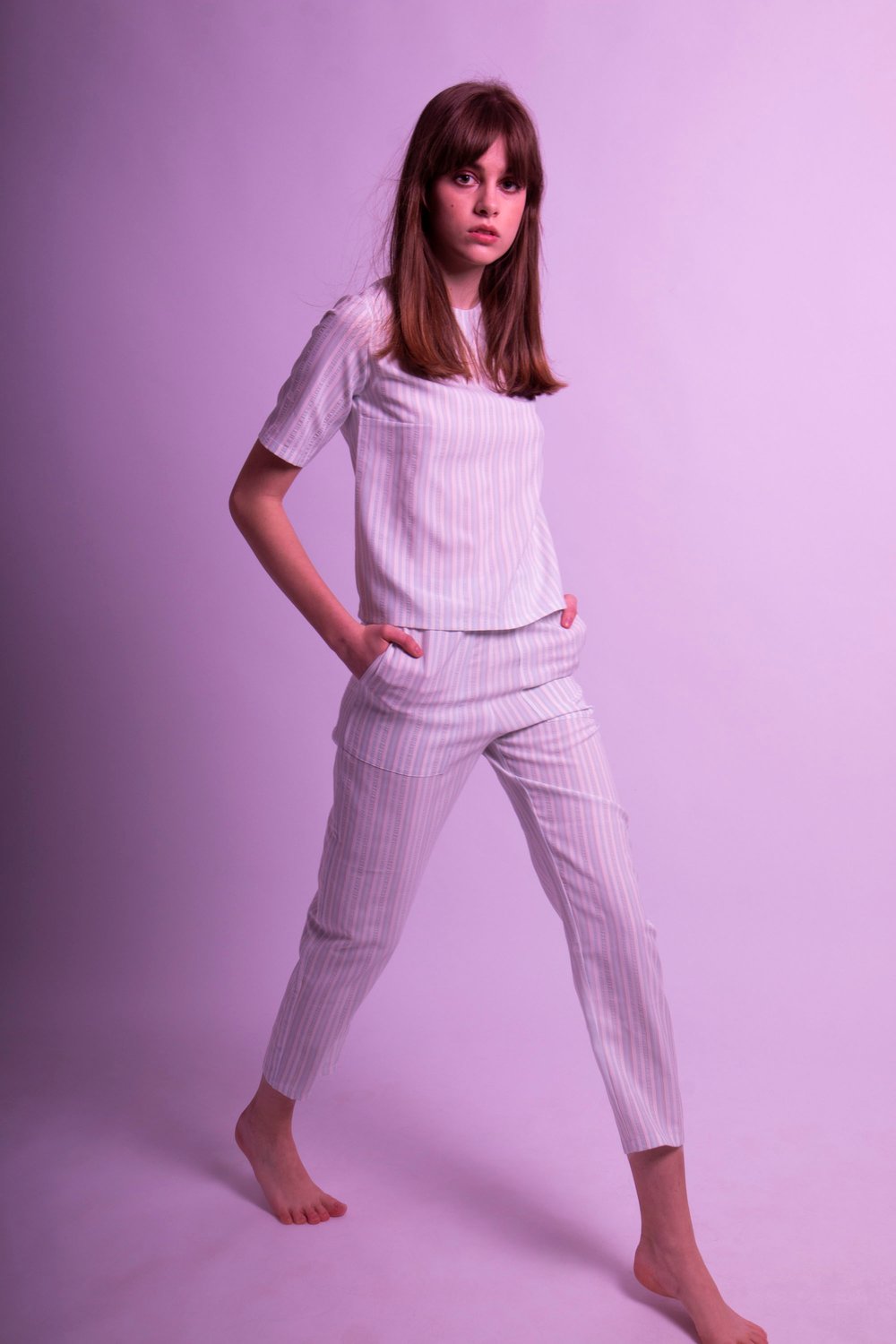 Image of Bay Top&Trouser set Blue