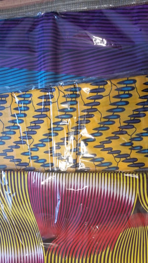 Image of African print dress with skirt