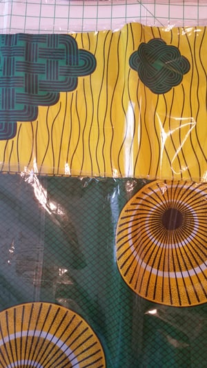 Image of African print dress with skirt