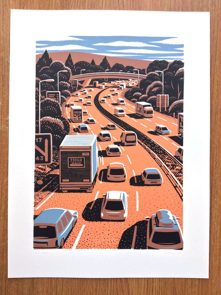 Image of Motorway Screen Print