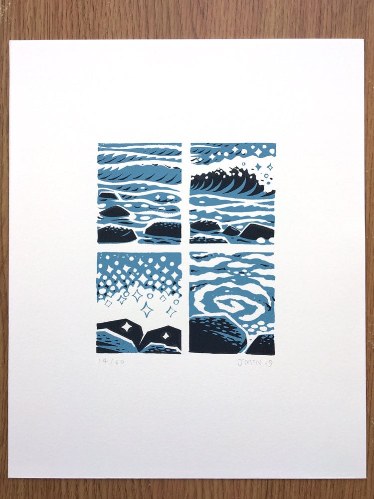 Image of Waves - Screen Print
