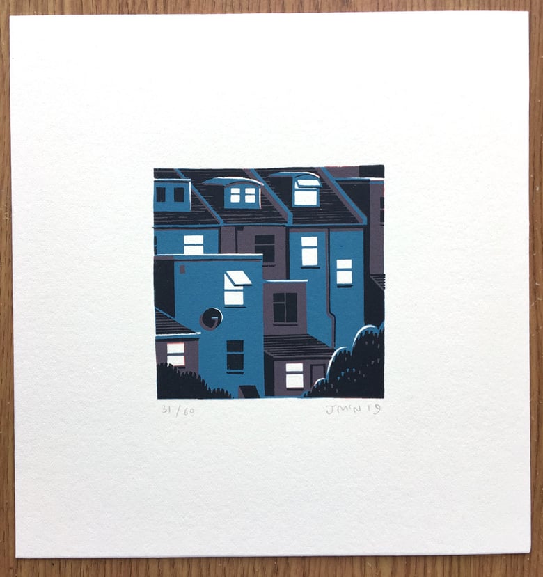 Image of Night Windows - Screen Prints