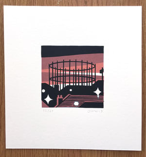 Image of Gas Tower - Screen Print