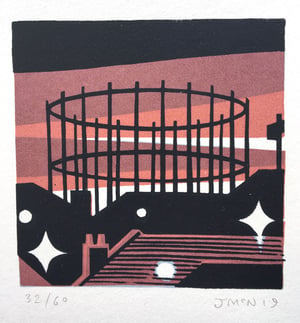 Image of Gas Tower - Screen Print