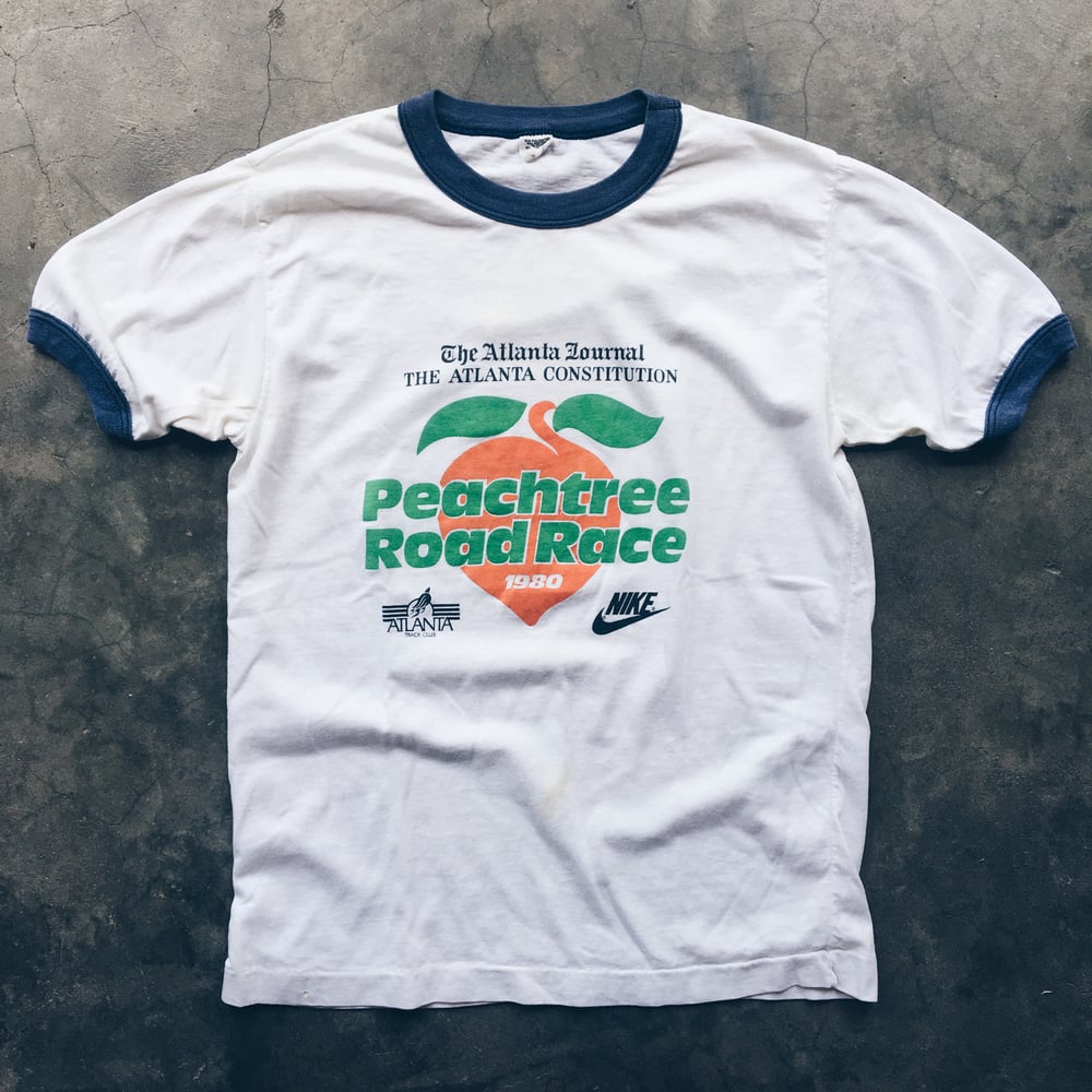 Image of Original 1980 Nike Sponsored Peachtree Road Race Tee.