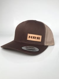 Brown Small Leather Patch Hat