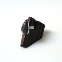 Image 2 of Dinosaur Bone Sterling Silver Ring - Size 7.5