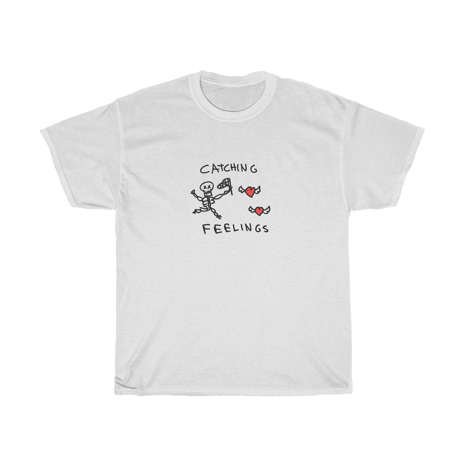catching feelings tee - white